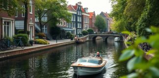 Een ontspannen dagje varen door de grachten van haarlem